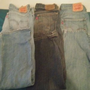 (3) Mens Levi Jeans Like New